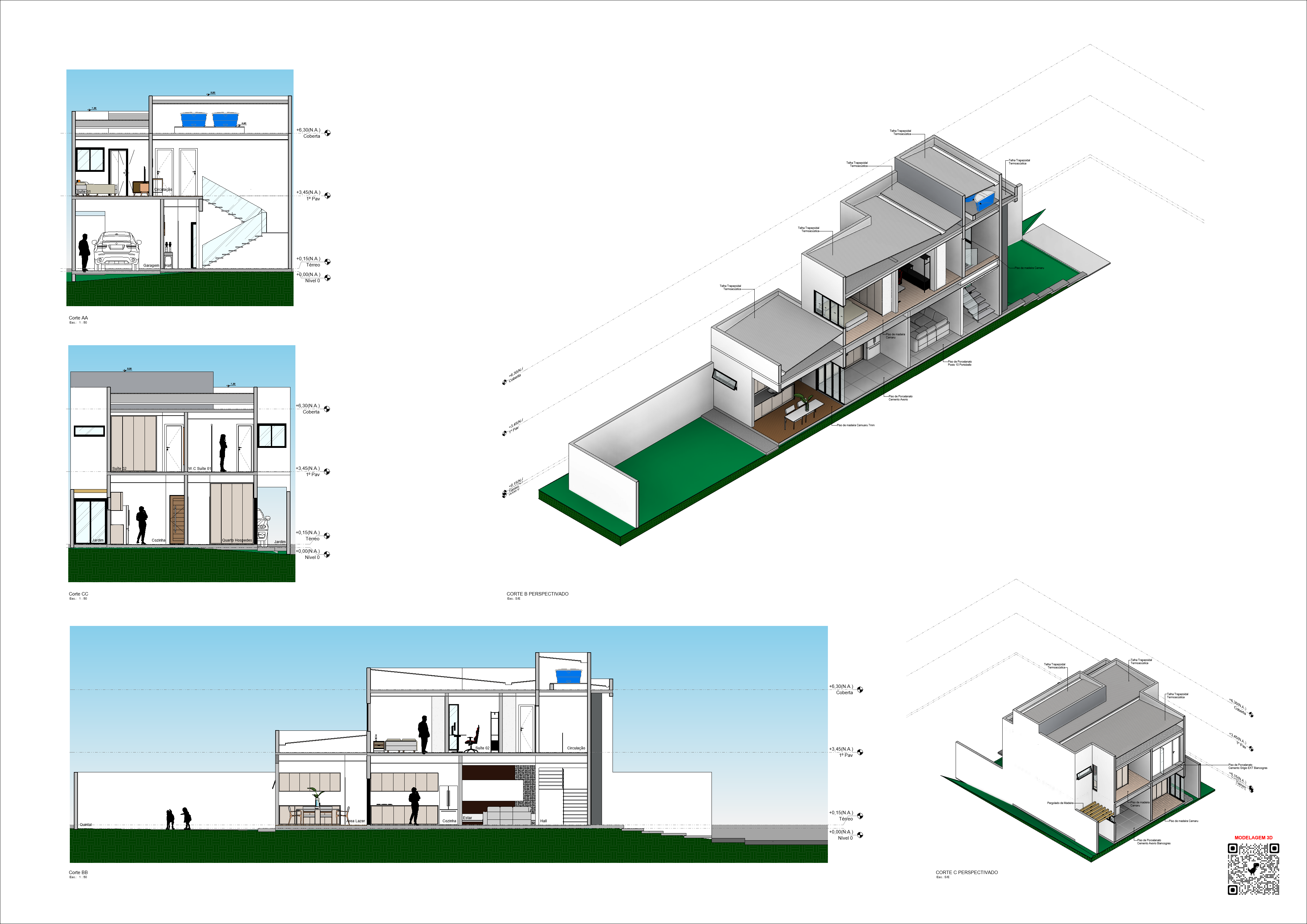 莫拉复式住宅丨Revit-9