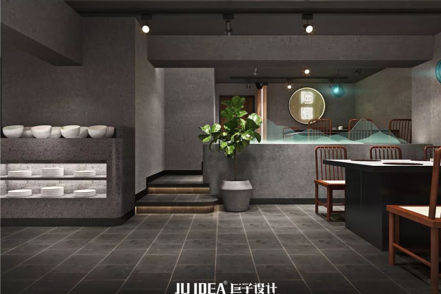 陶鄉富山店 | 现代山水意境的餐饮空间设计-57