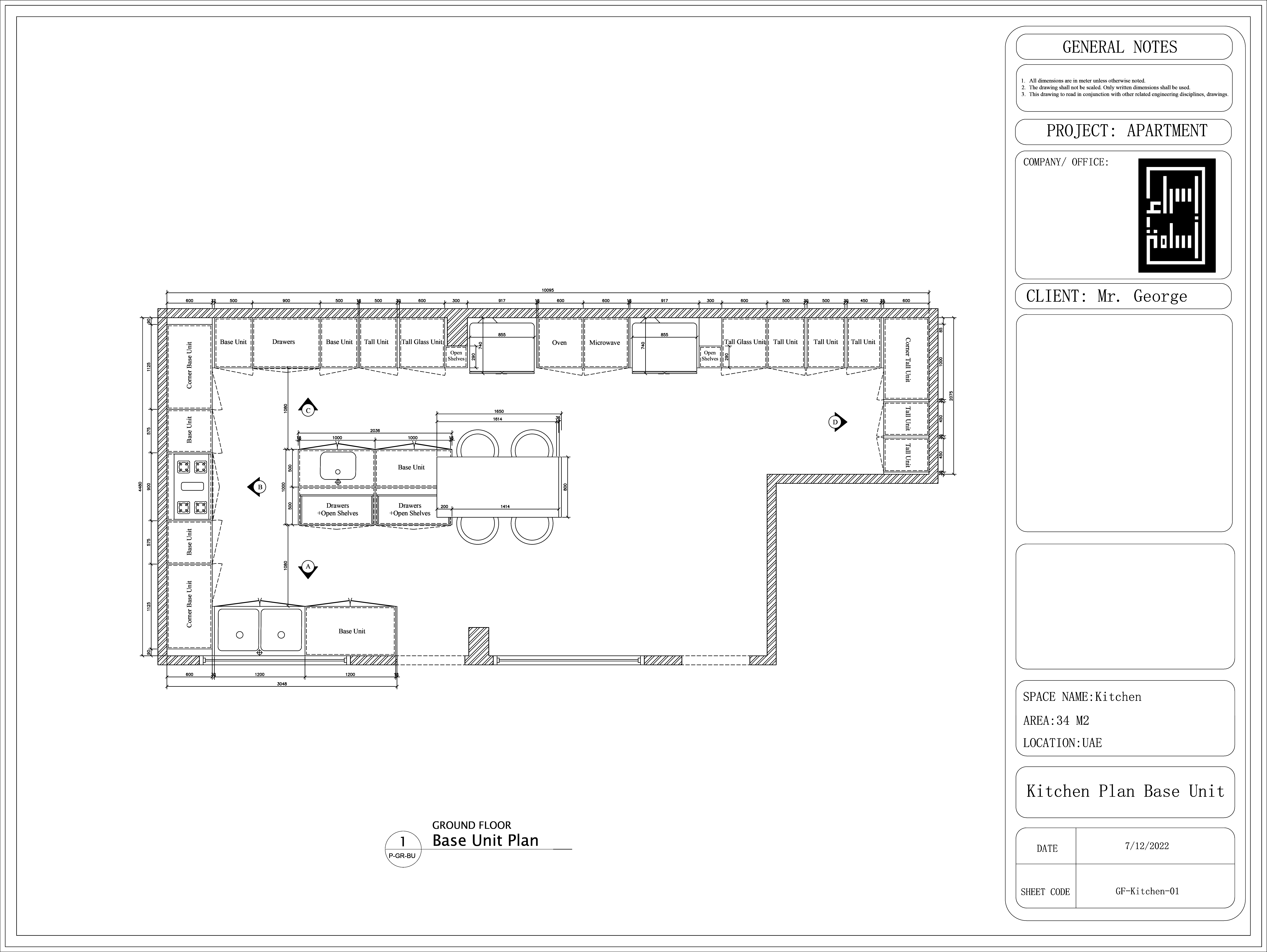 Kitchen Design | Shop Drawings-6