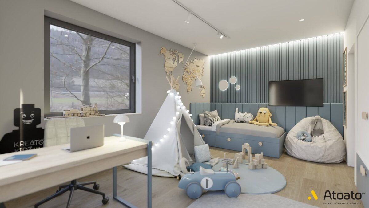 现代带SPA住宅室内设计-31