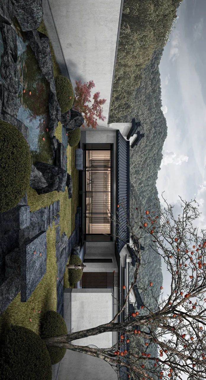 心间湖庭院，山水之境诠释现代隐雅风情-129