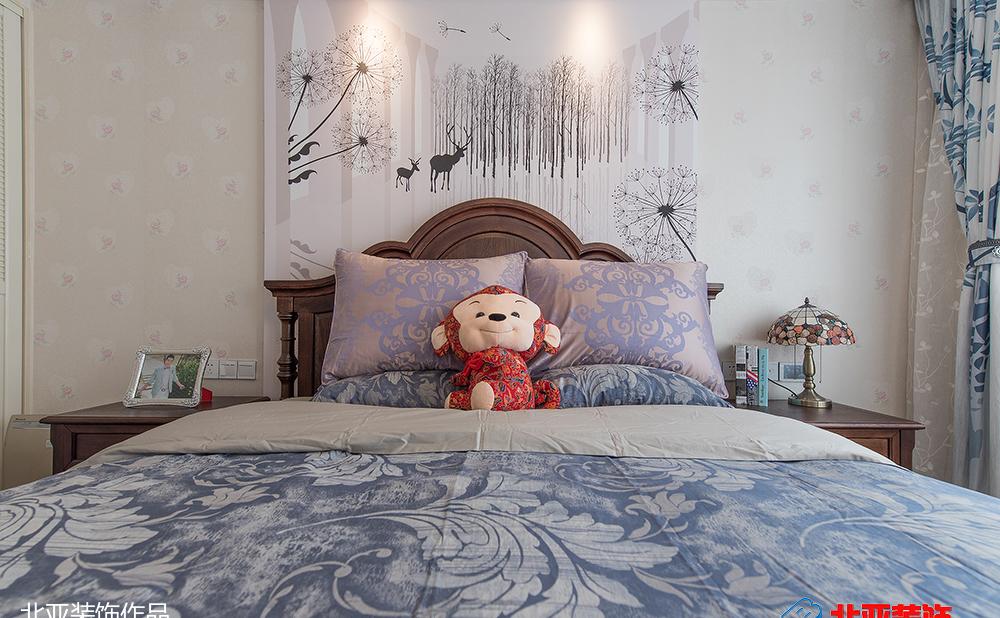 地中海风格 120㎡家居设计,白色调与蓝色元素打造浪漫空间-0