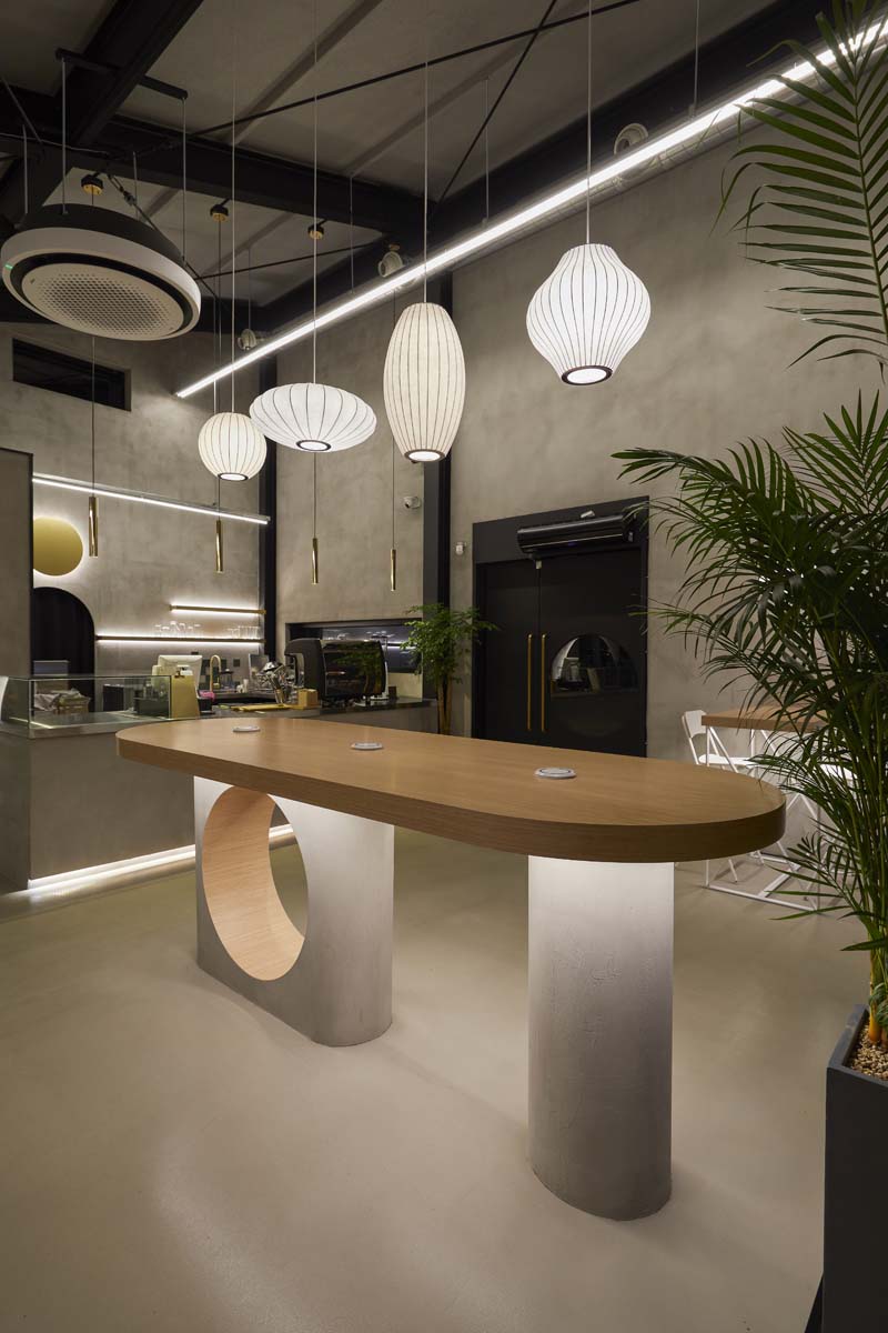 光点勾勒的 30 平米现代简约咖啡厅-3