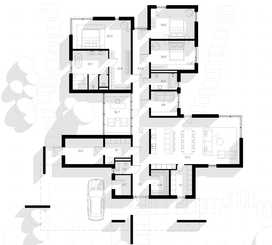 伏尔加河畔的五屋顶之家丨俄罗斯特维尔丨未明确提及设计公司,仅列出团队成员-14