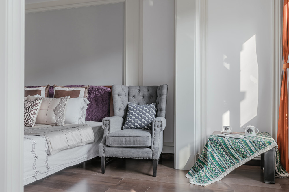 合肥蓝调别墅,美式简美风格的温馨三世同堂之家-45