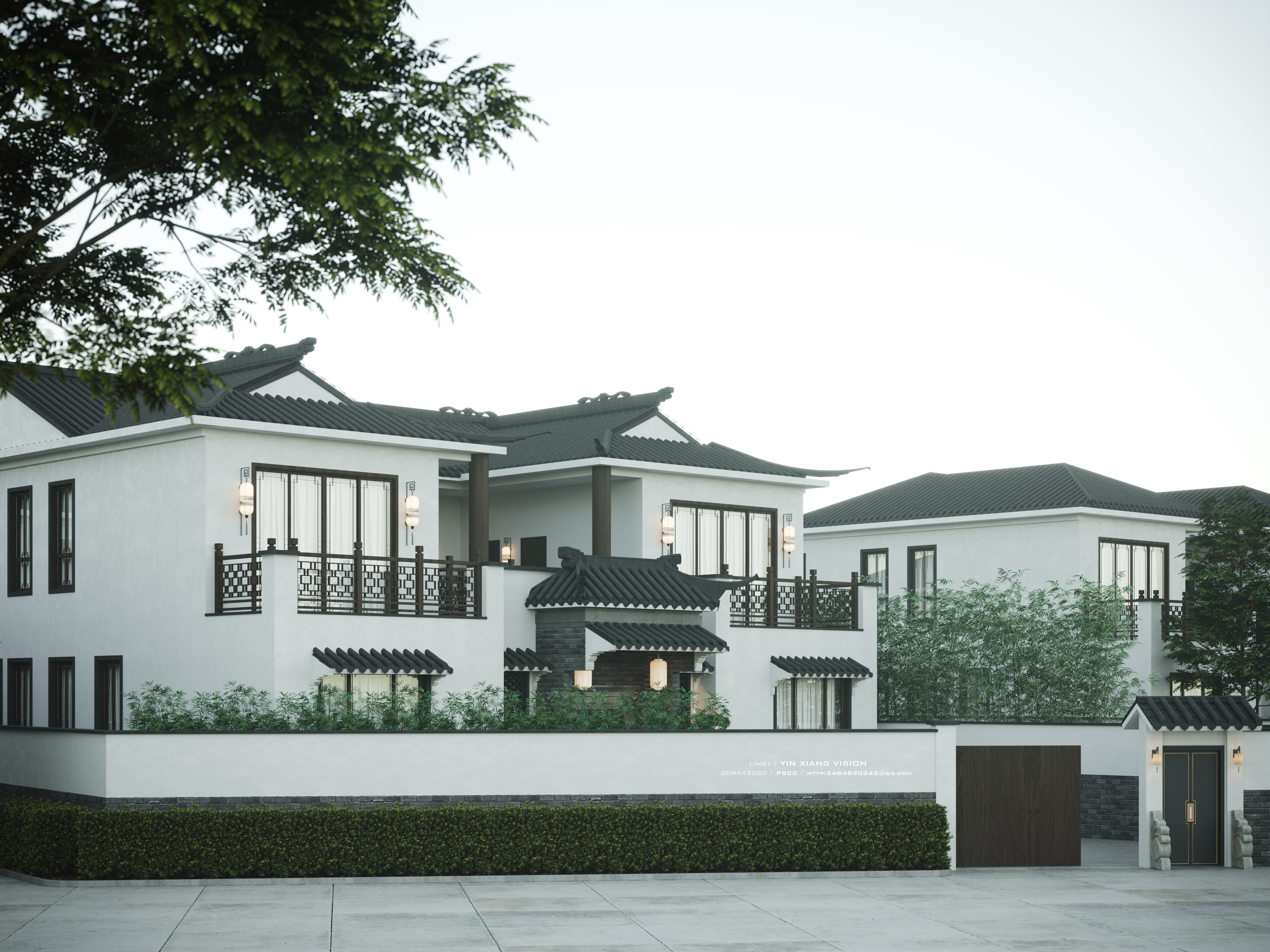 融合传统与现代的中式别墅设计-7