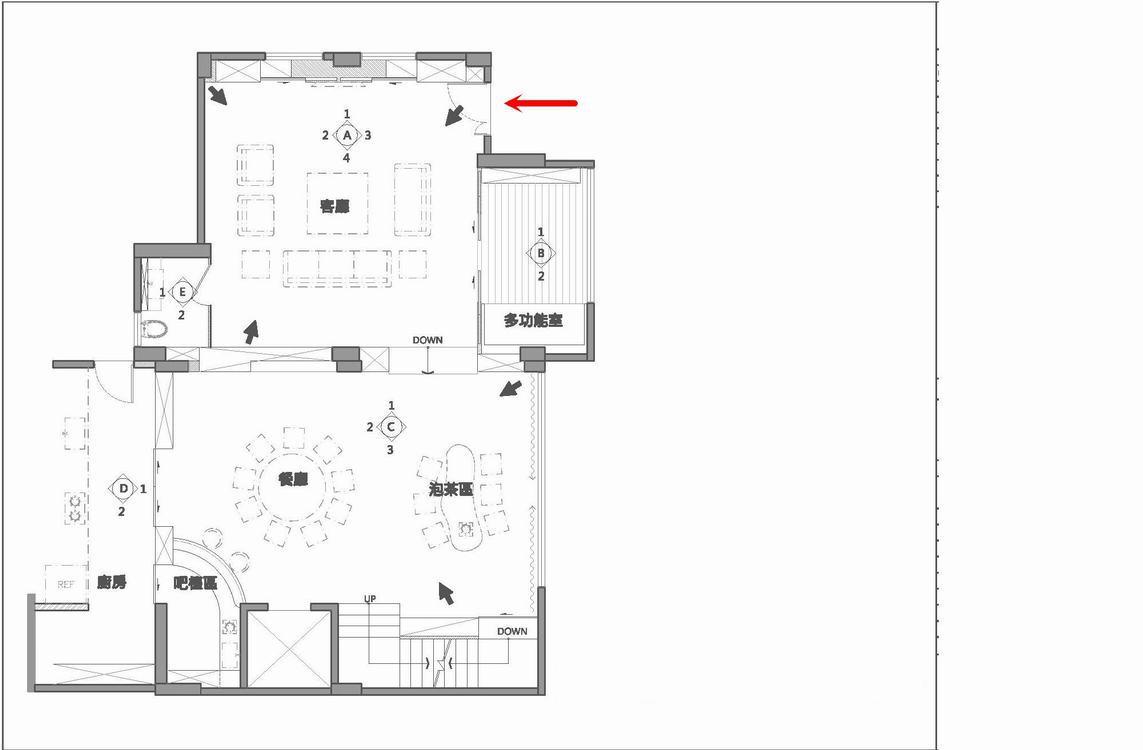 赵玲设计打造新古典别墅空间，巧妙解决高低落差问题-24