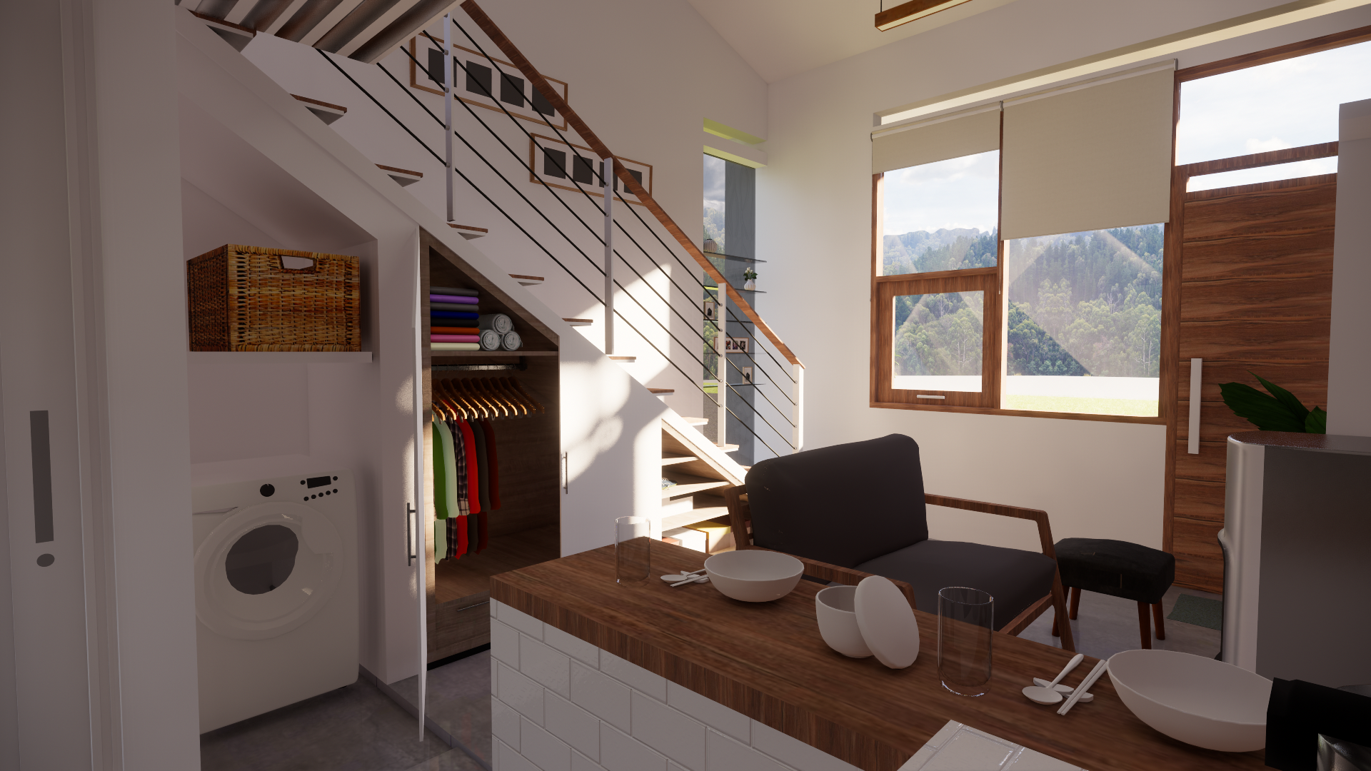3D Rendering Compact House-12