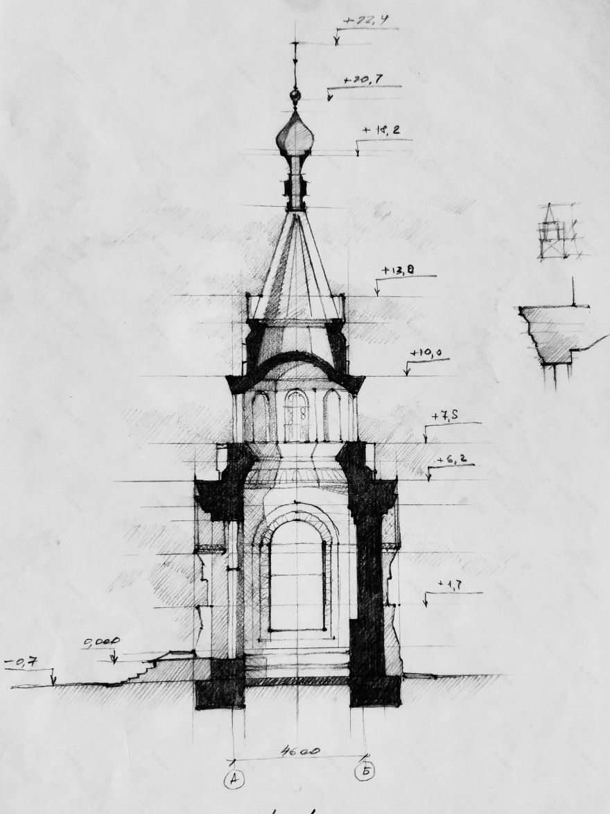 前基列耶沃庄园东正教小教堂建设及领地改善项目丨俄罗斯莫斯科丨莫斯科建筑学院“教堂建筑”教研室-14