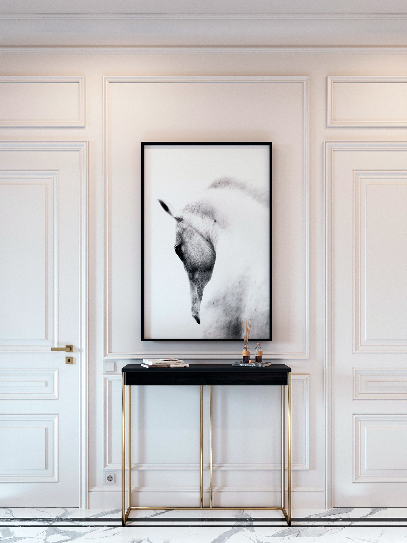 黑白魔盒 · 100㎡现代都市家居设计-0