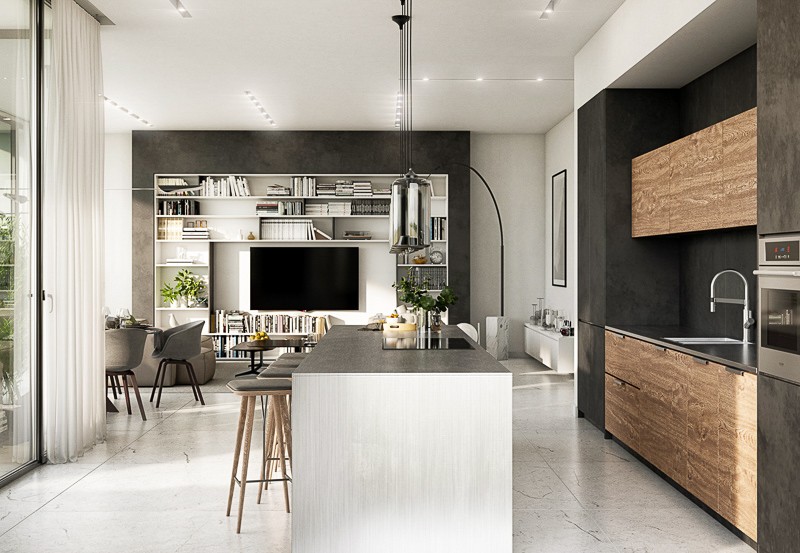 欧洲风情拉马特甘豪华公寓室内设计丨以色列丨布赫勒特室内设计与建筑工作室-28