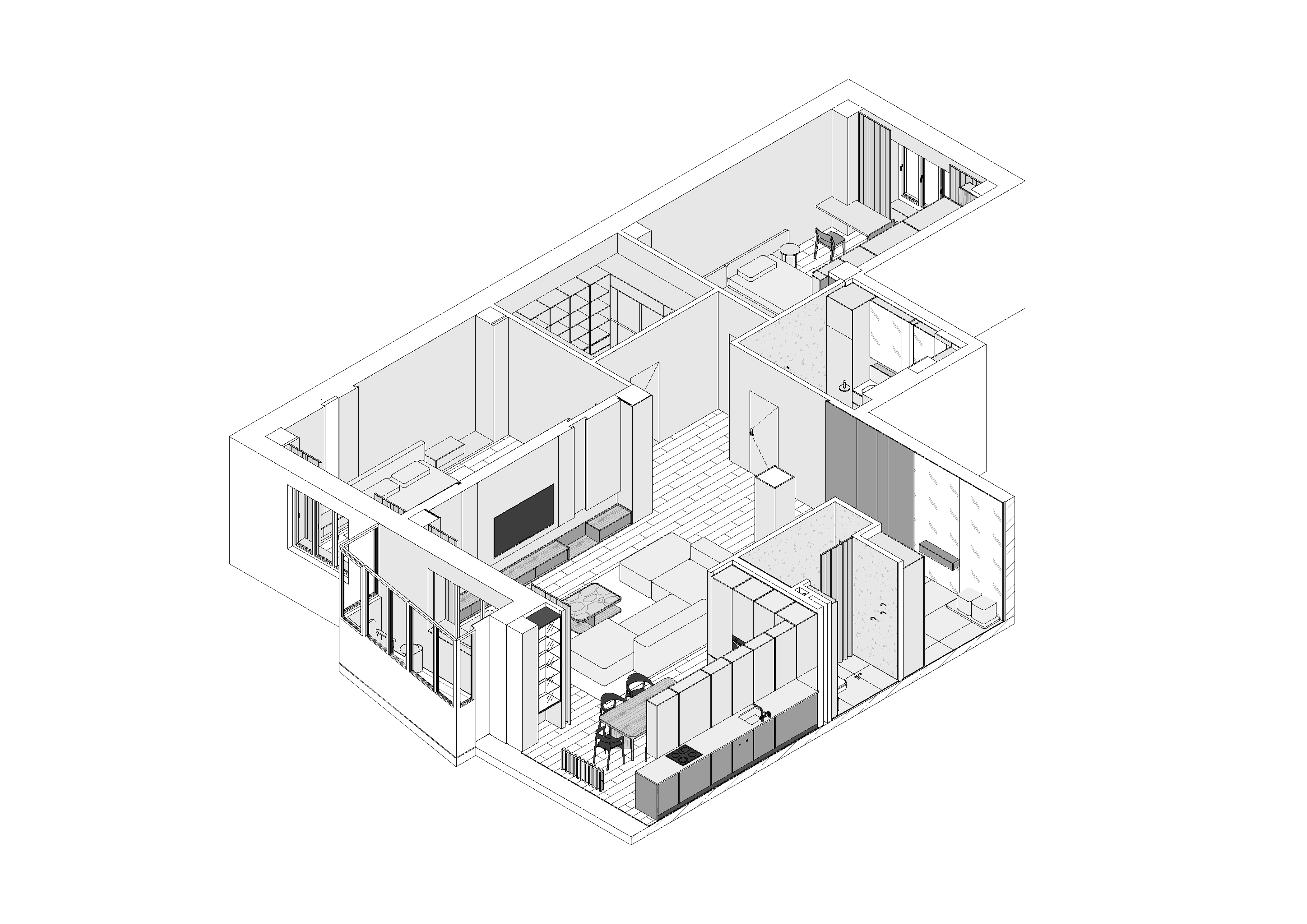 ЖК:Александровский 公寓室内设计项目丨俄罗斯车里雅宾斯克丨Ananev Architects-53