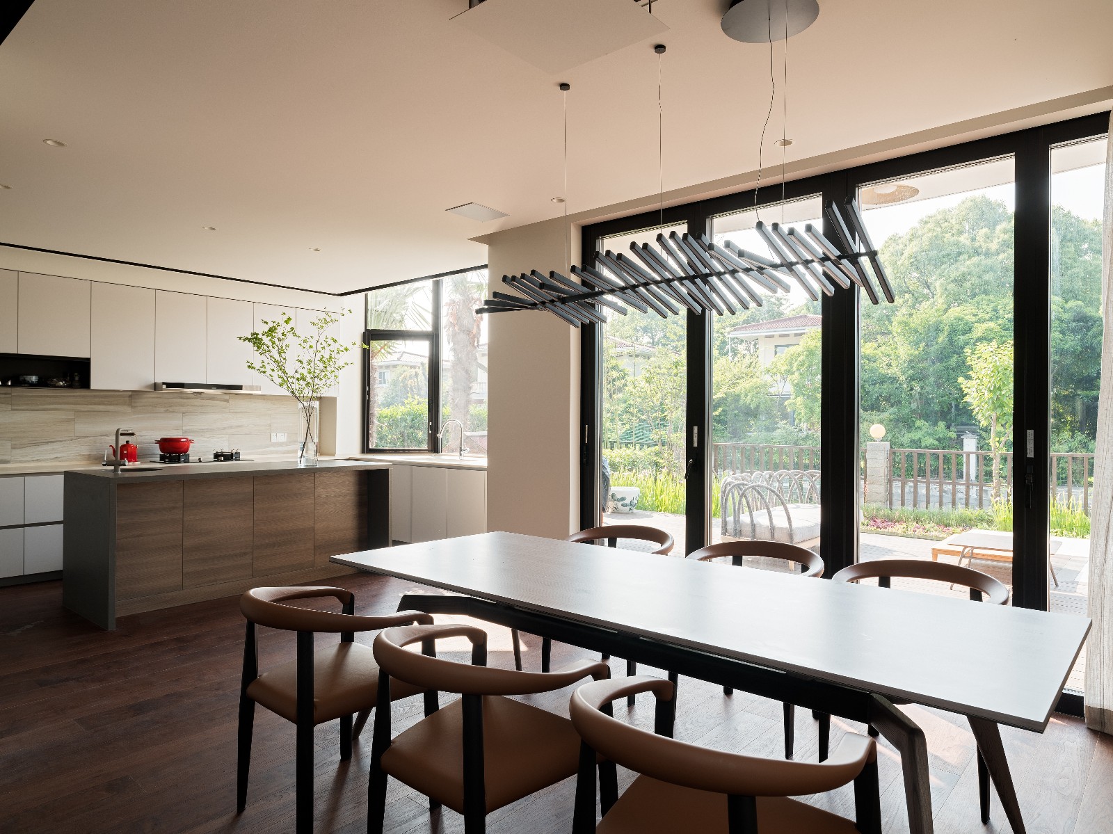 上海 376㎡树屋别墅 | VCDesign 融入自然，打造室内外一体化空间-14