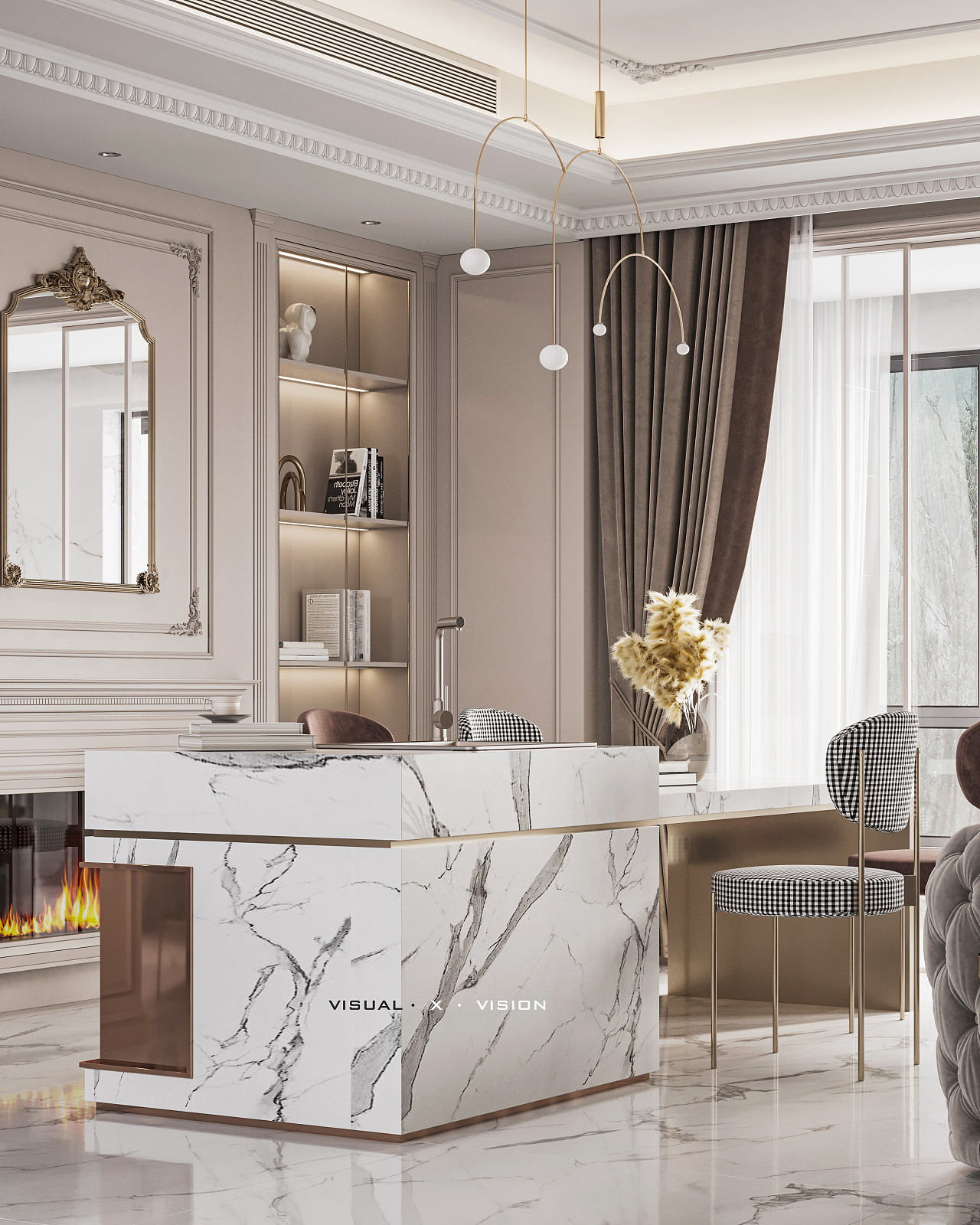 现代法式浪漫满屋丨法国巴黎丨知名设计师-12