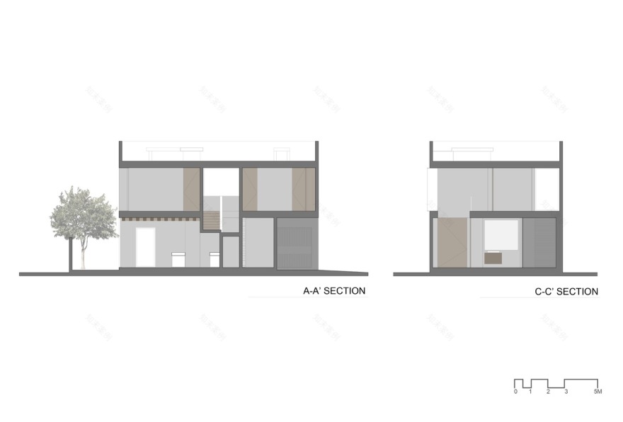 墨西哥 O 住宅 | 双高空间与橡树共生的设计艺术-34