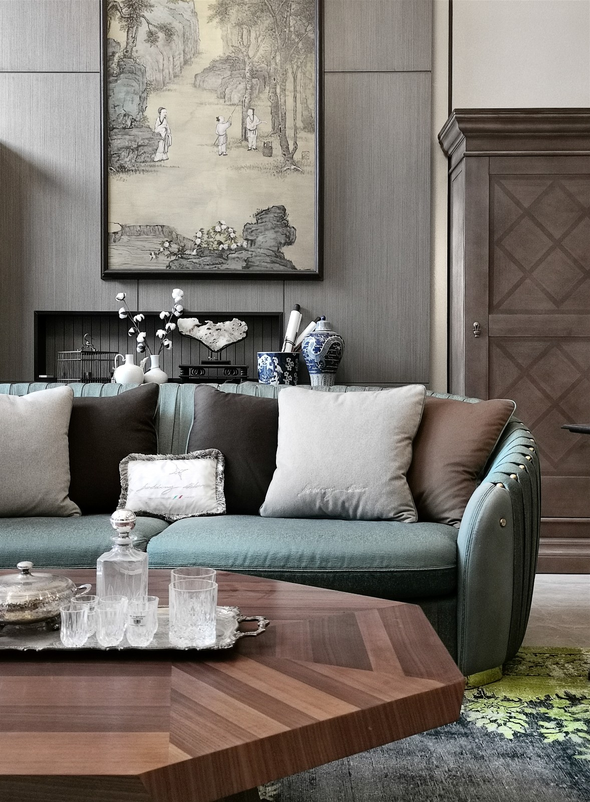 一线江景大宅，现代东方韵味与居家温情完美融合-13