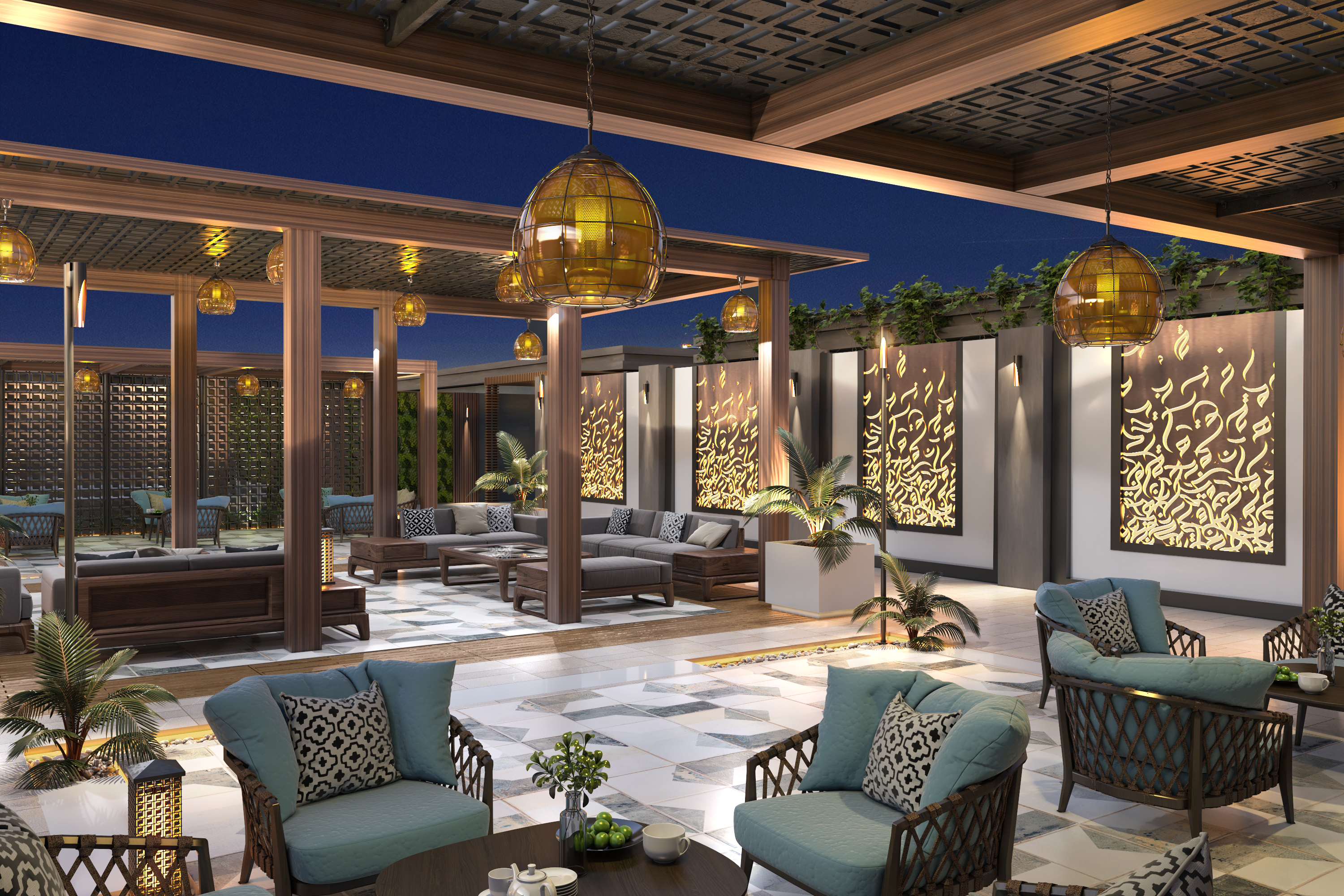 屋顶咖啡馆丨阿联酋艾因丨laarte.ae-7