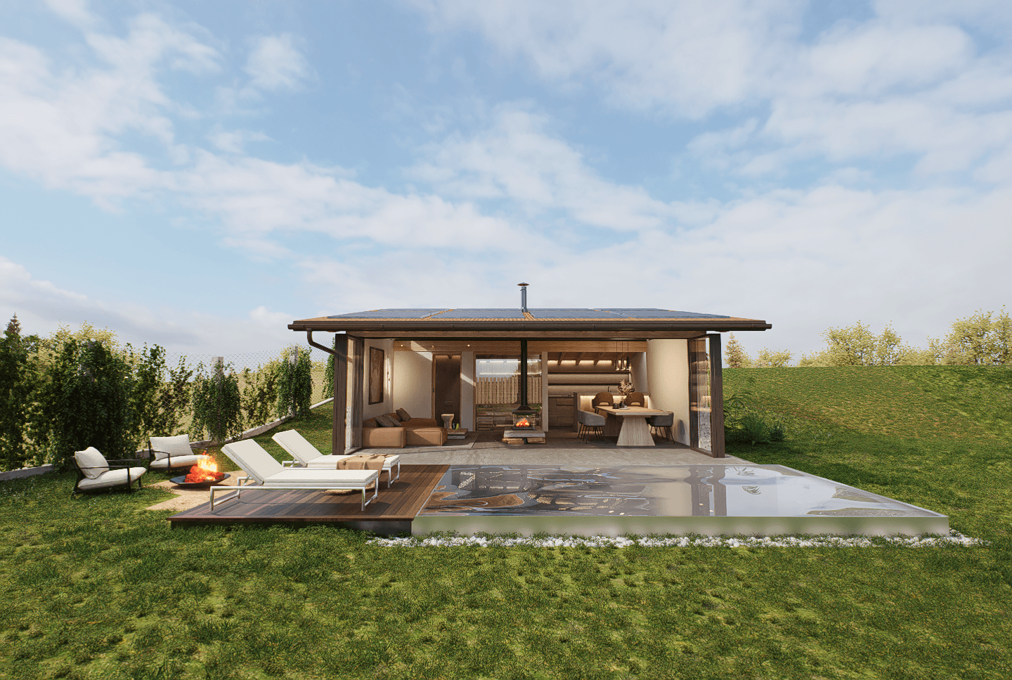 40 m² Relax House | Minimal Wooden Retreat-8