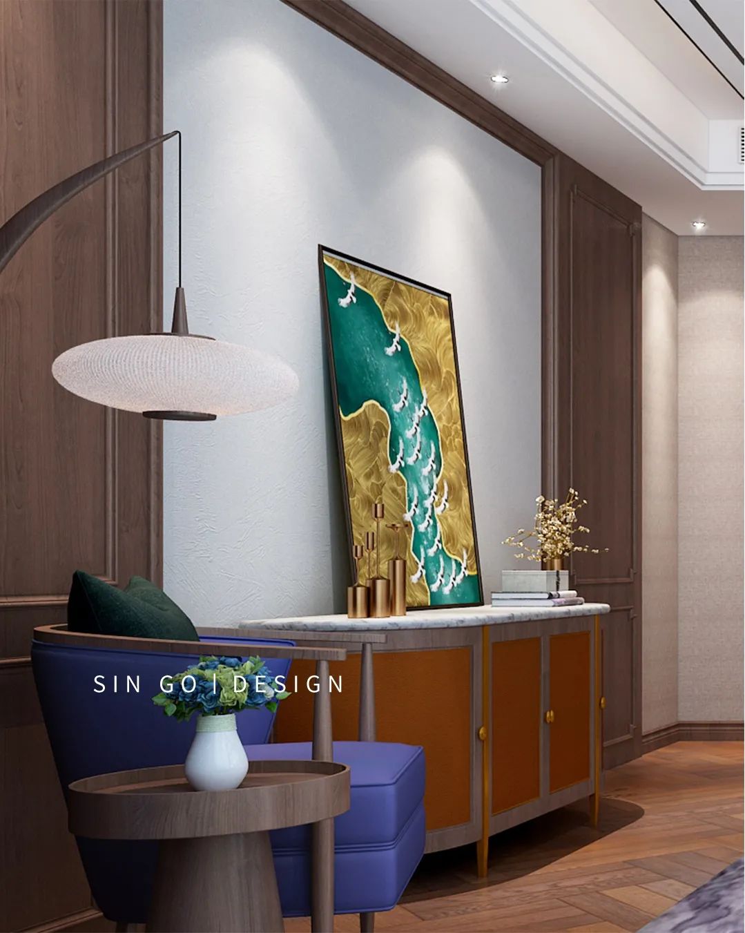 三代同堂共享天伦,550㎡现代中式别墅设计-52