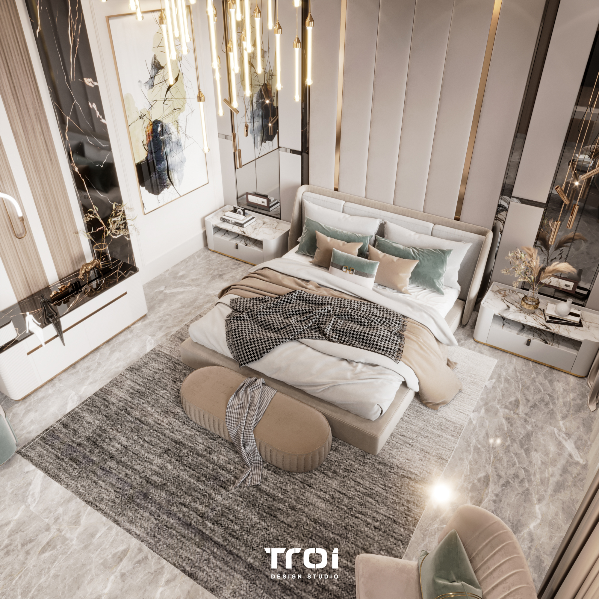 主卧室丨Troi Design Studio-28