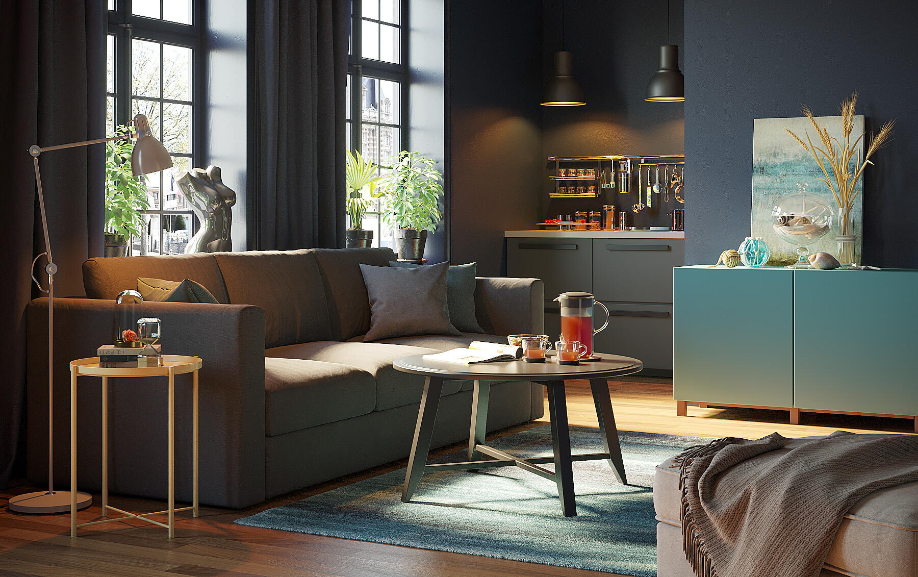 Living area 2 (Archviz)-2