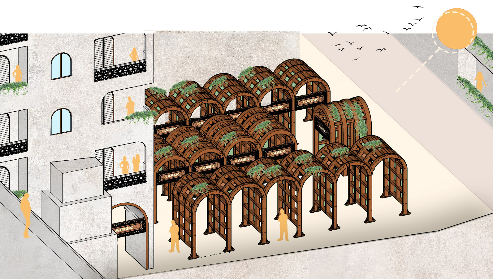ميت عقبة 地区 ساحة الغريب 广场重新规划-8