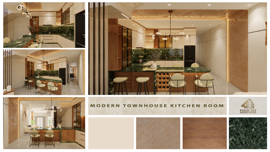 现代联排别墅设计丨Four T&T Design Studio-13