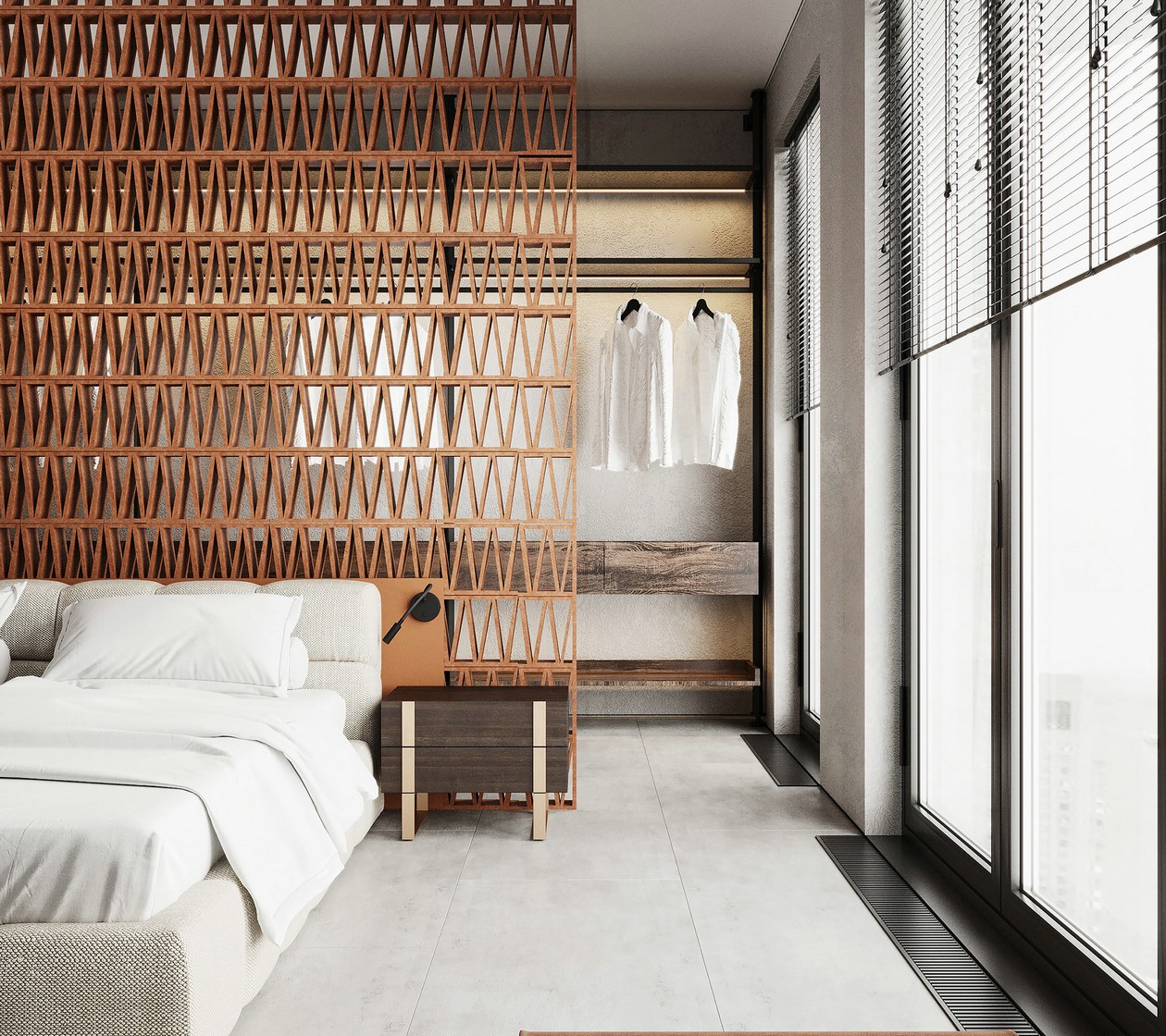 91㎡深色系公寓设计 既沉稳又有设计感！-9