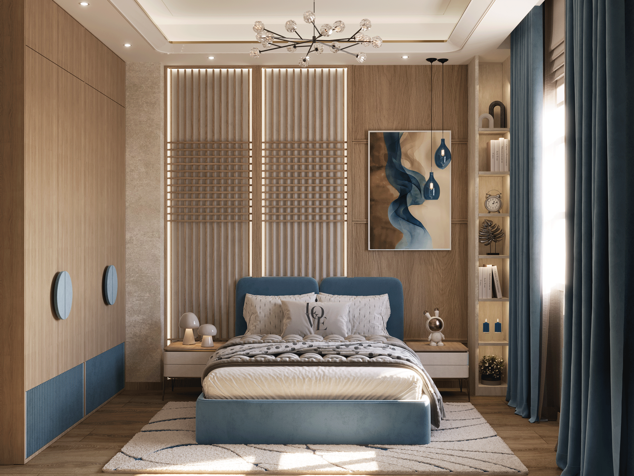 现代男孩卧室设计丨埃及开罗-9