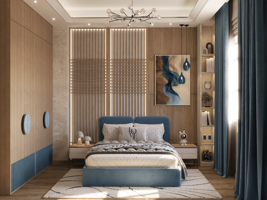 现代男孩卧室设计丨埃及开罗-9