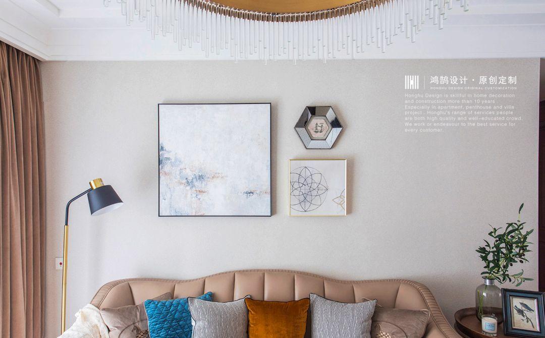 烟灰色轻奢平层软装改造-5