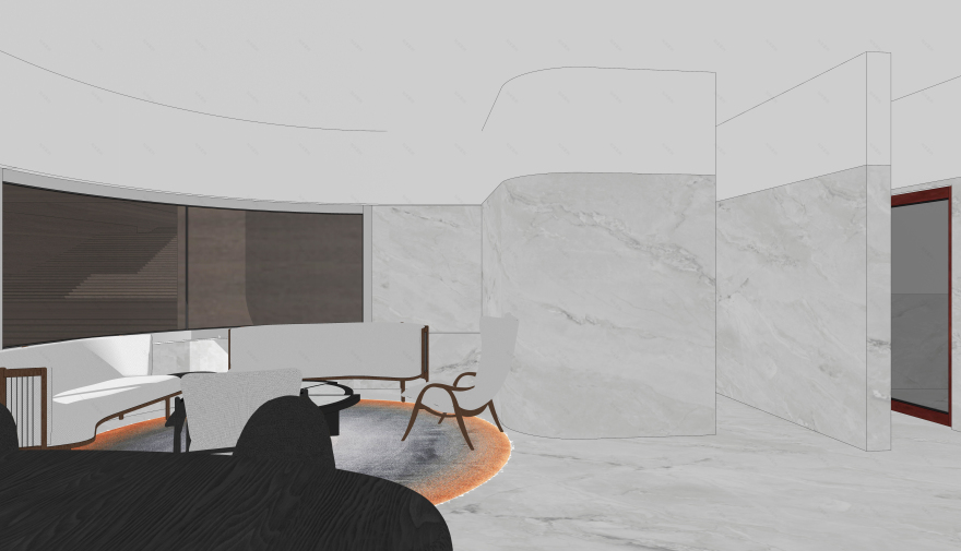 美术培训画室接待厅设计-36