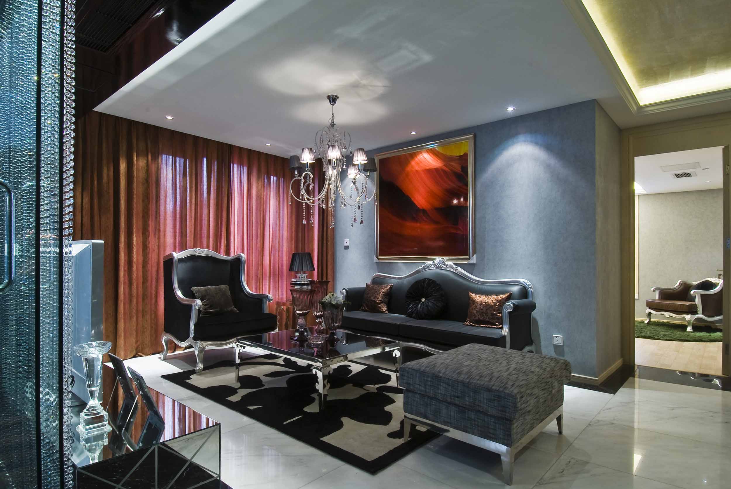 后现代 南京新街口凯润金城样板房-5