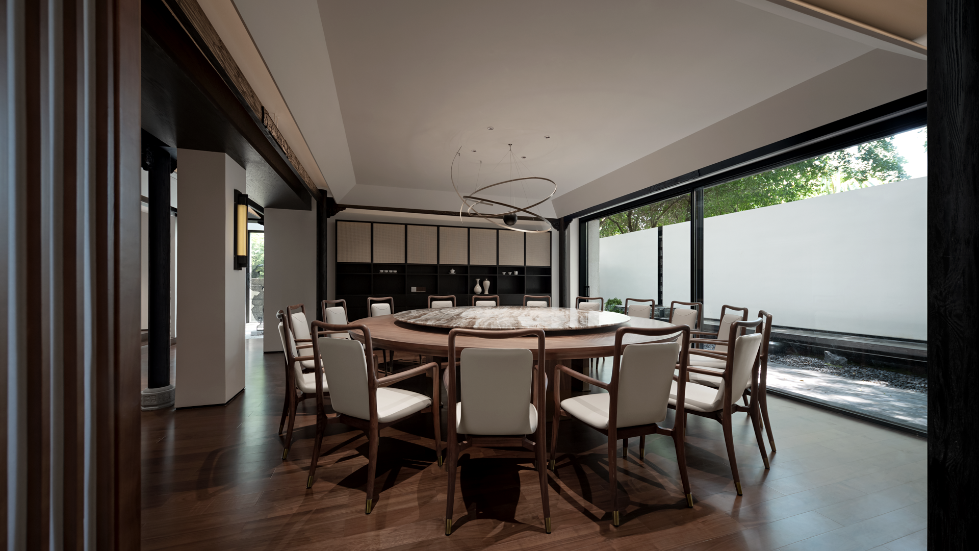 宁静深沉的东方美学私人国学会所丨吾疆设计-24