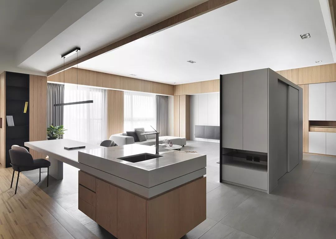 140㎡现代简约宅,明亮宽敞空间设计-25