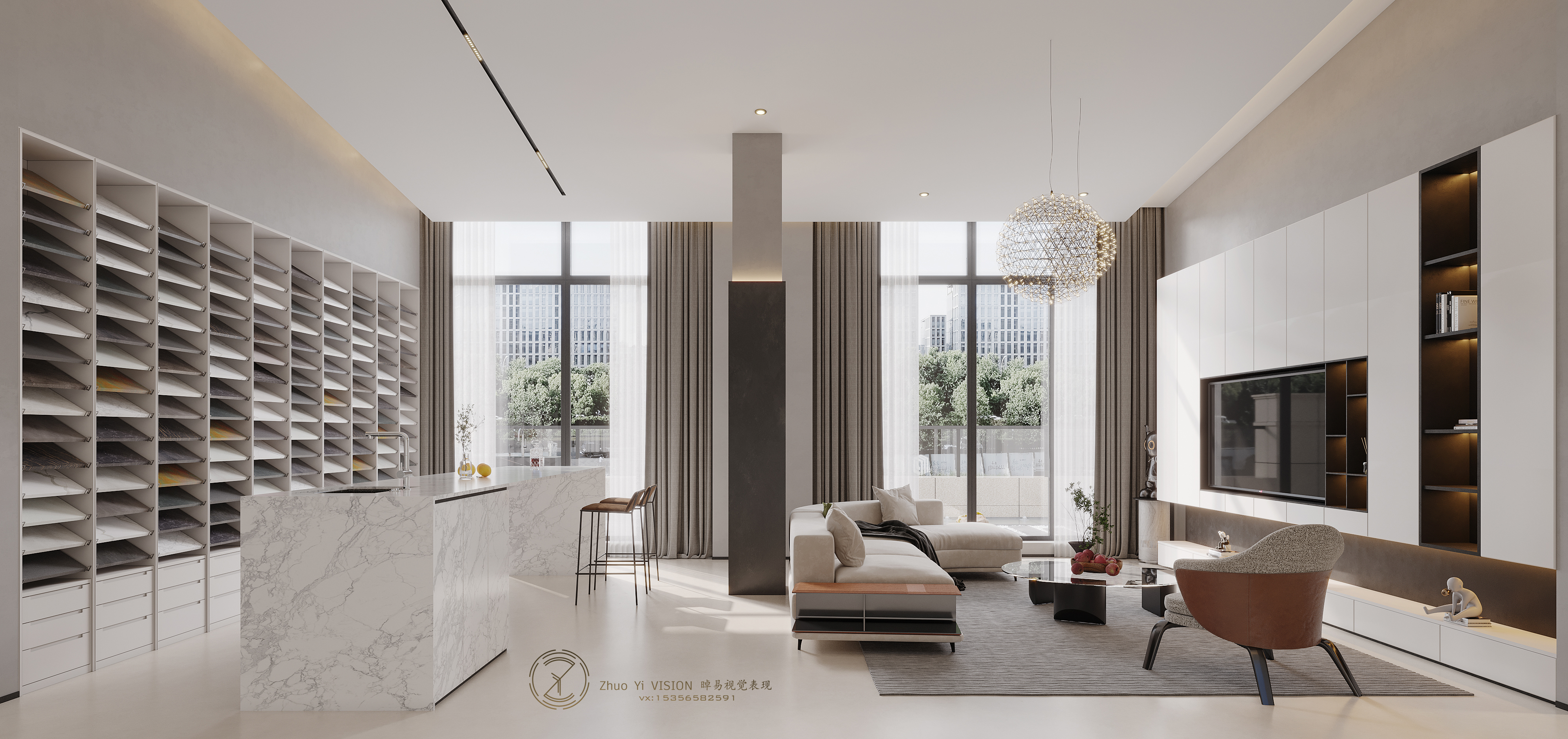 石材展厅 | 尽显奢华设计之美-11