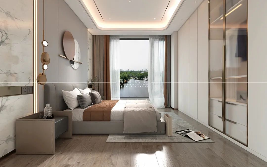 中南紫云集顶跃现代轻奢空间丨青马别墅空间设计-54