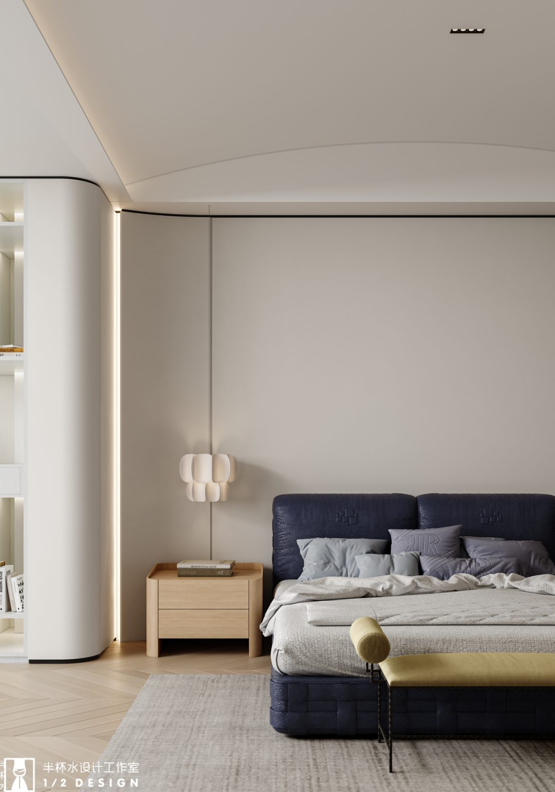 泊蔚法式现代风室内设计丨半杯水工作室-20