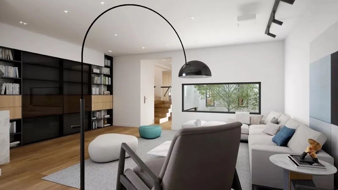 黑白法式浪漫,打造江景房的洄游流动感-81