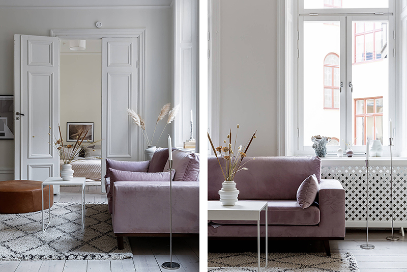 斯德哥尔摩奇妙粉色调两居室-5