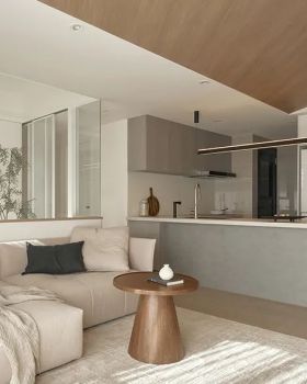 八宝空间美学之斜韵流转 暖木清居丨八宝设计团队