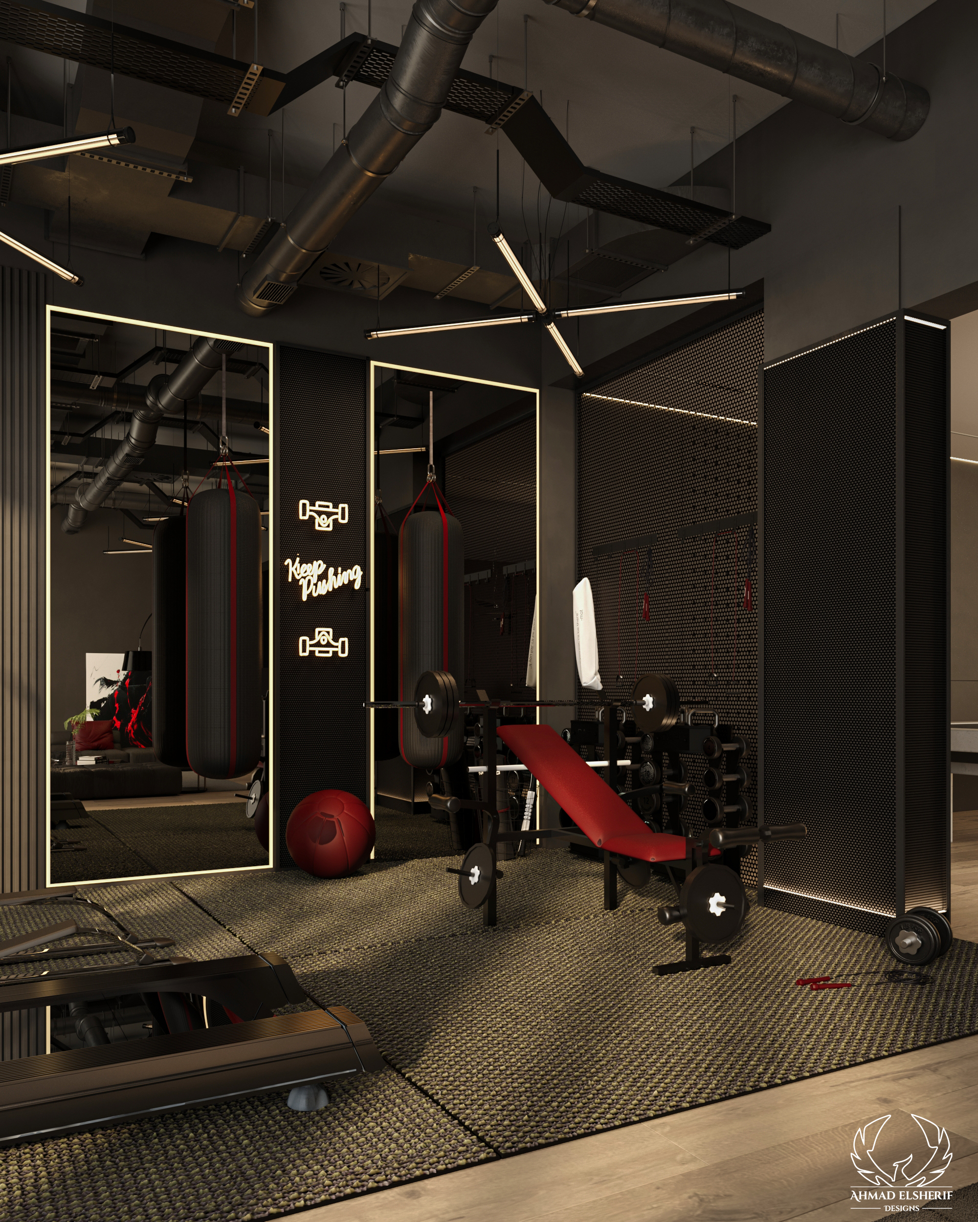 Home gym Design / Ahmed el sherif design-3