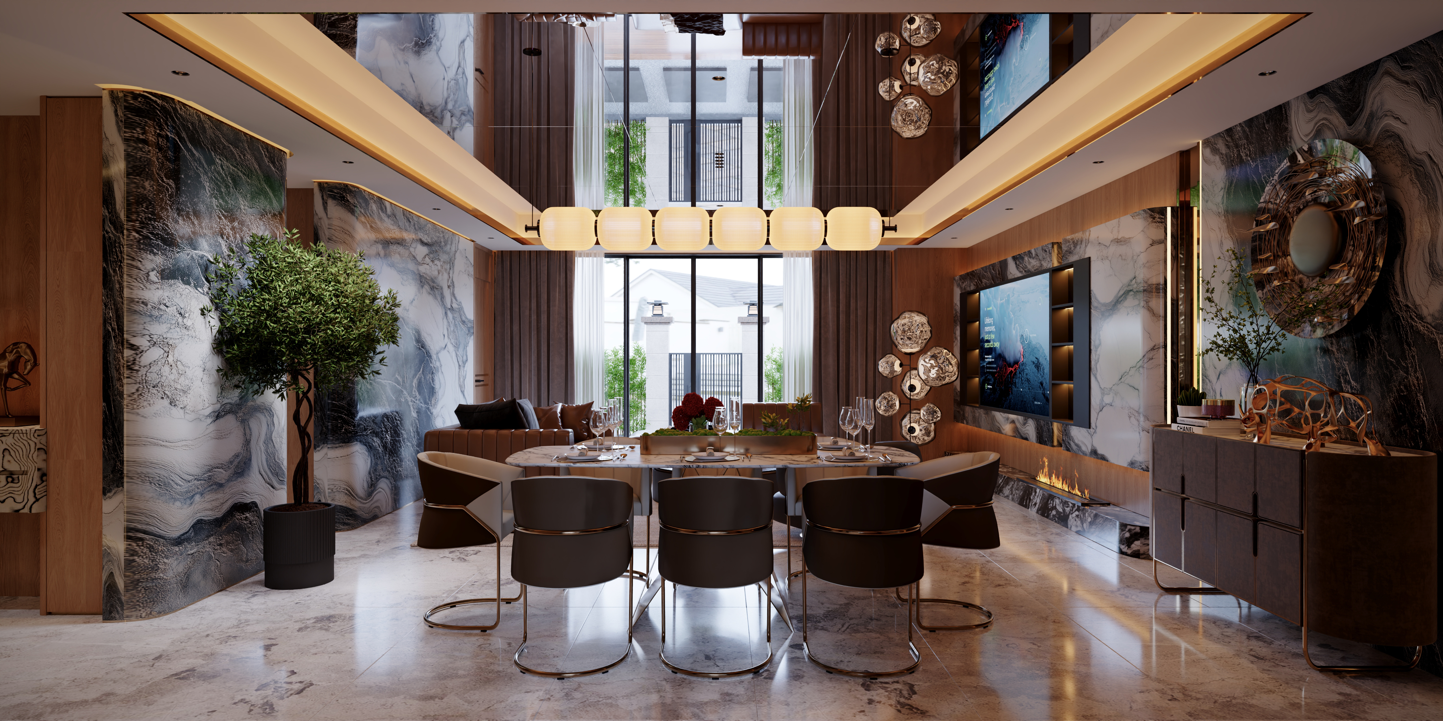 意式家居 挑空 室外-6