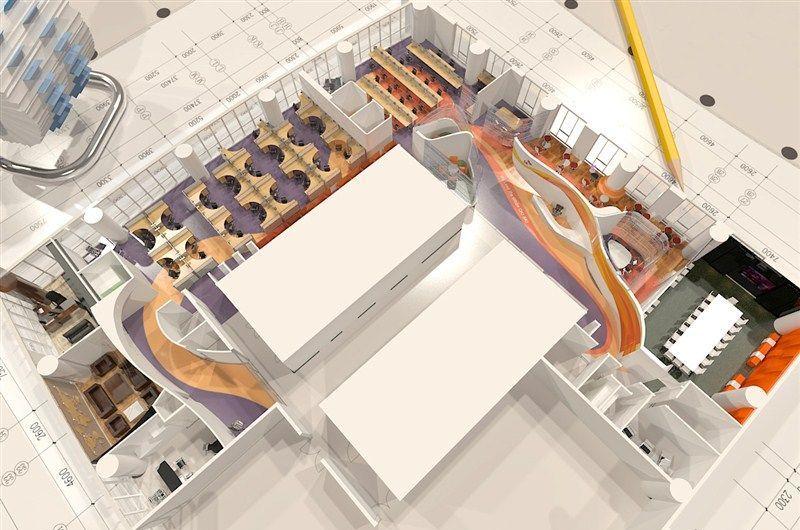 北京CBD现代简约办公空间设计-22