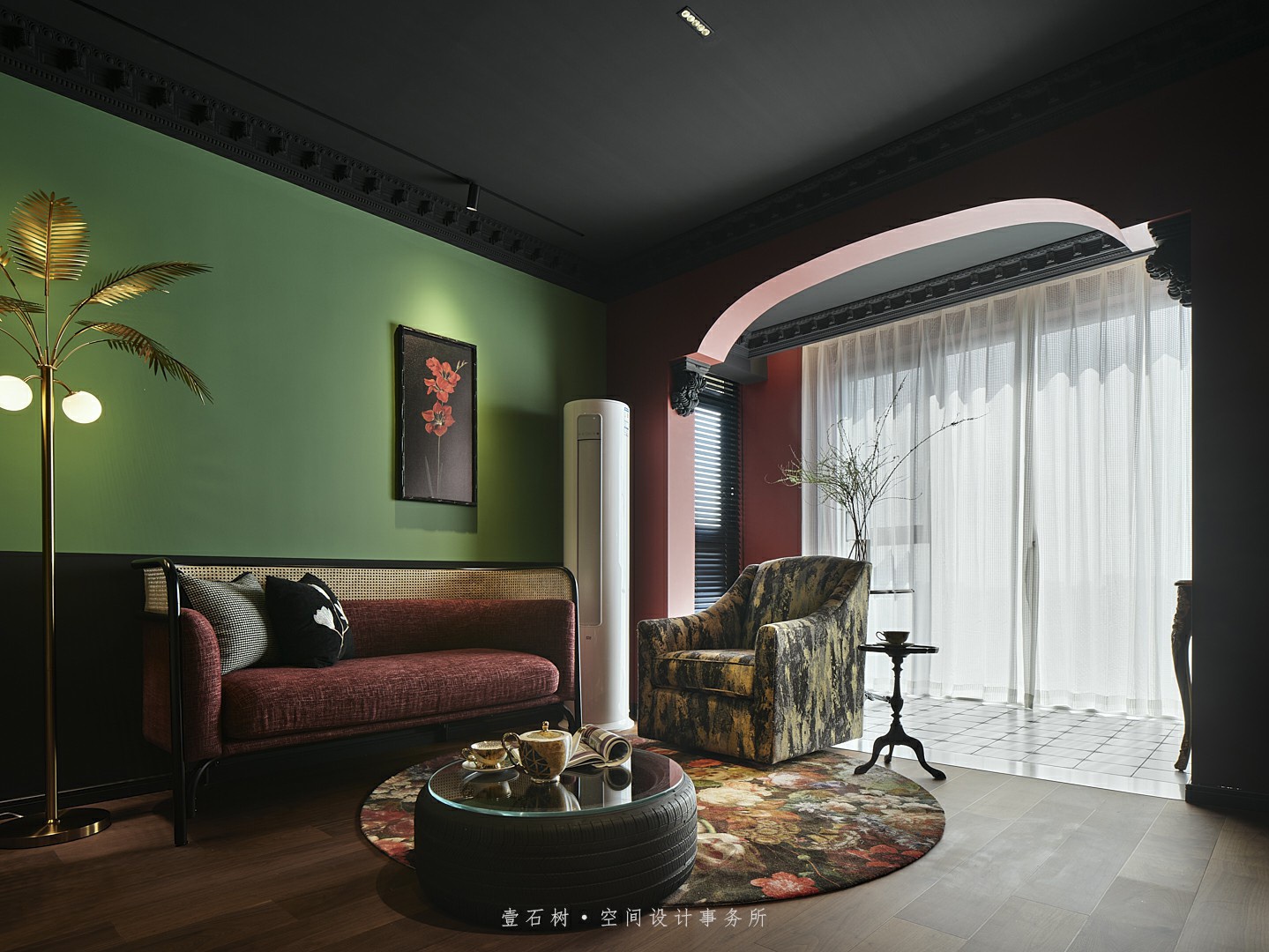 荣誉花园复古风格设计丨壹石樹空间设计事务所-21