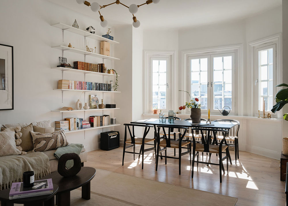 北欧风格瑞典公寓，温馨明亮的湾窗设计-7