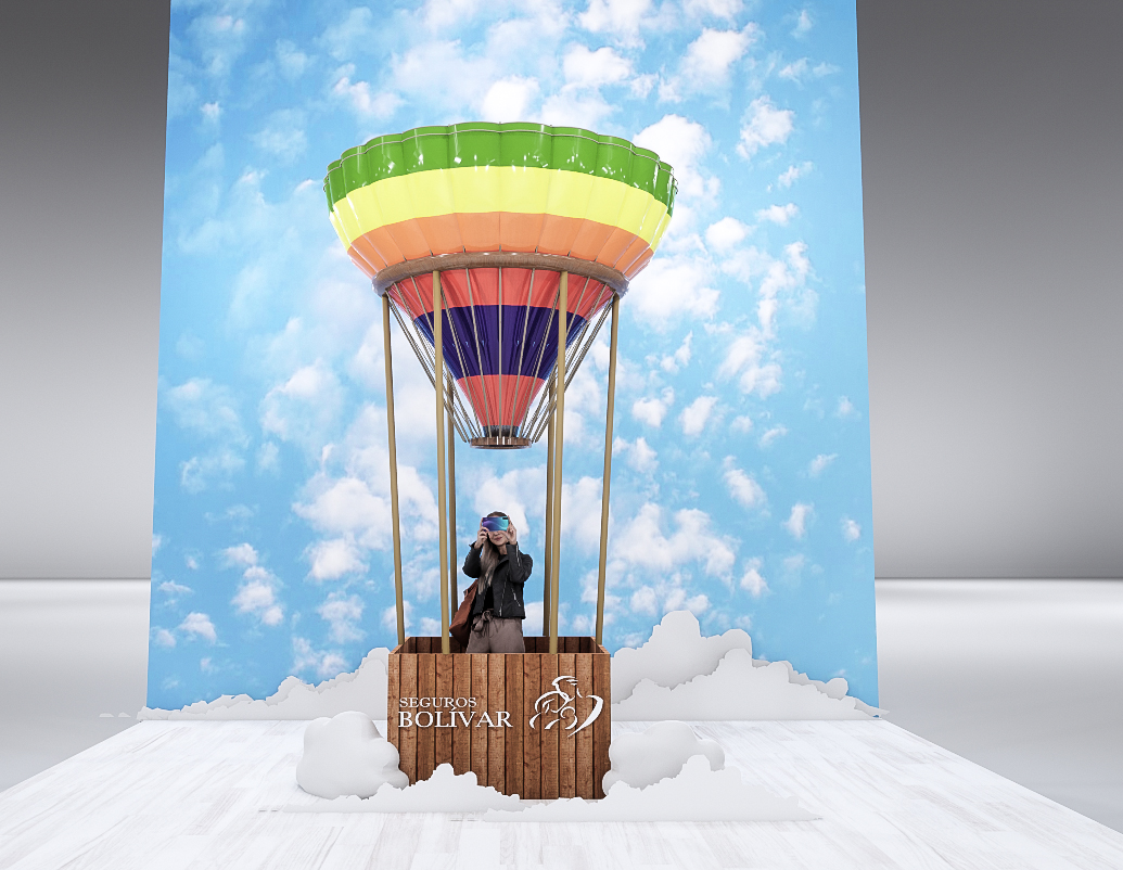 Stand comercial Seguros Bolivar - Laos logistica-7