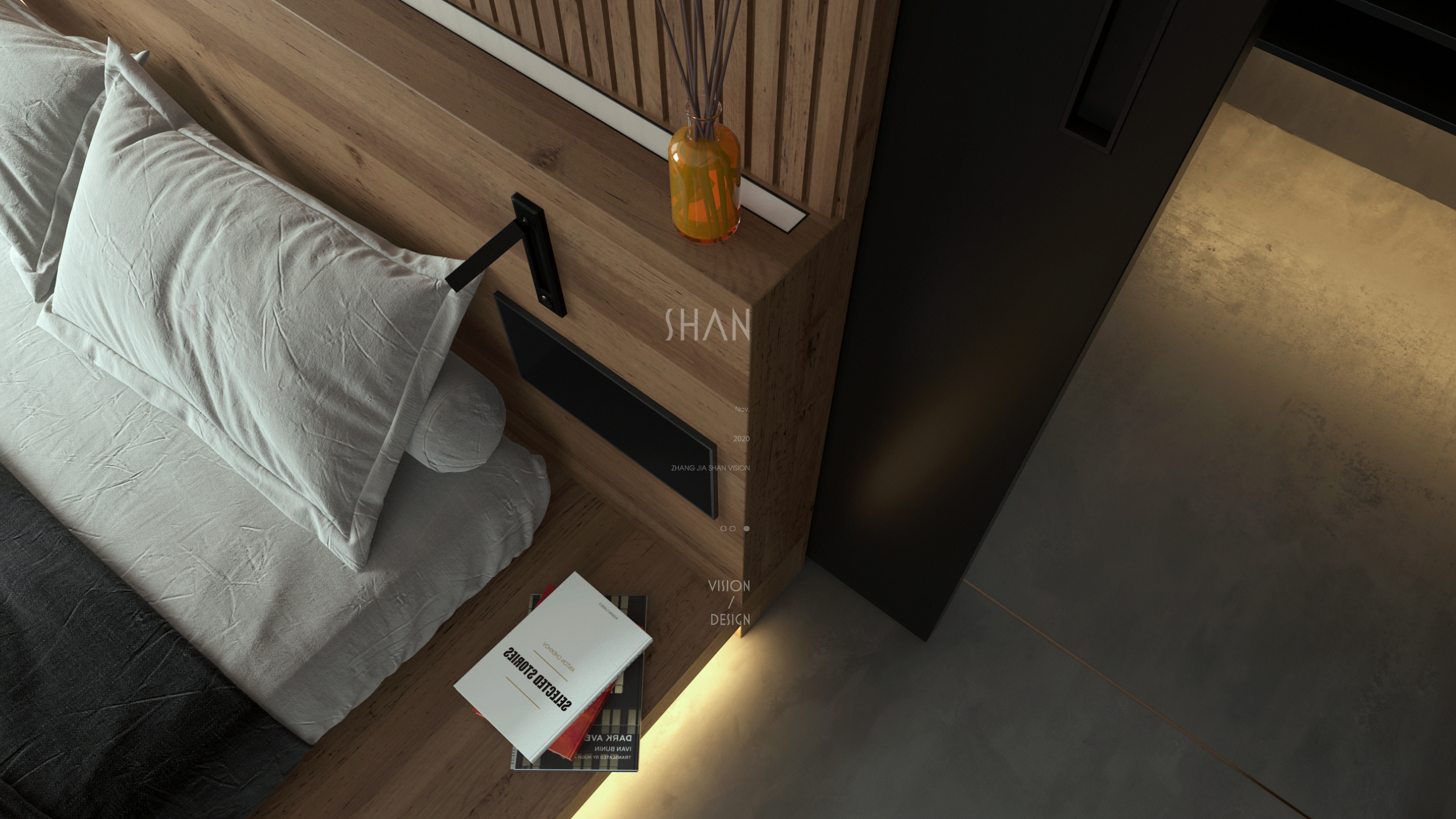 暗调魅力 | SHAN 打造单身住宅设计-24