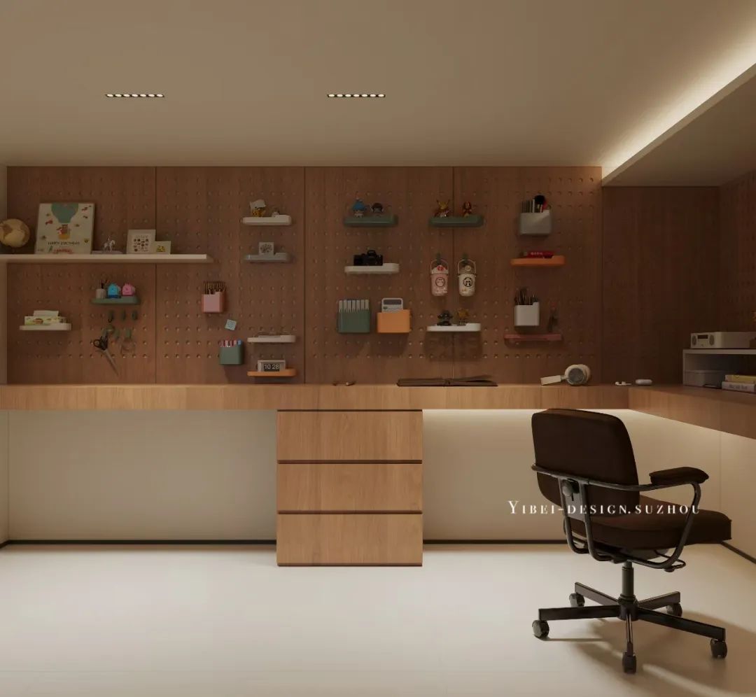 奶油风乐园变奏曲 家装设计丨YIBEI DESIGN SUZHOU-15