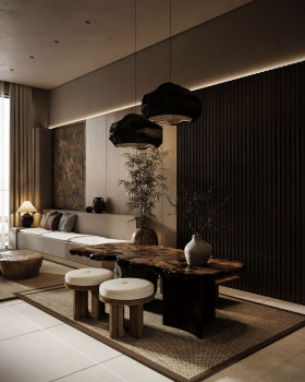 日式斯堪的纳维亚风格接待处丨沙特阿拉伯